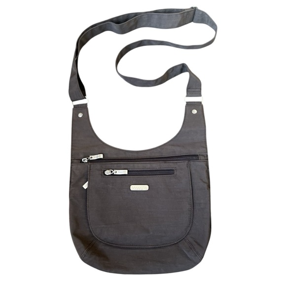Baggallini Charcoal Messenger Bag - Picture 1 of 5